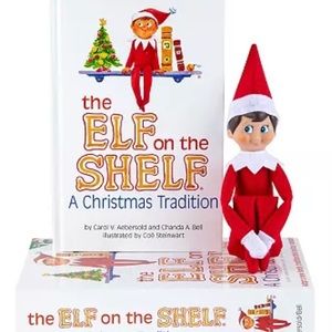 Elf on the Shelf Scout Elf Boy Blue eyes Book NIB